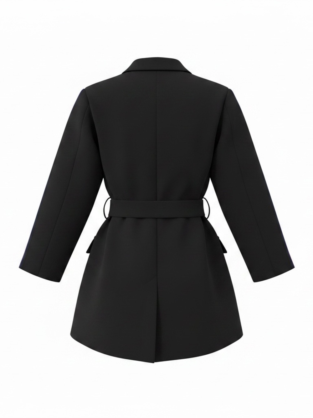 Zara Navy Double Breasted Blazer Romper Jumpsuit with Red Sleeve Stripe Size Med - Picture 12 of 12